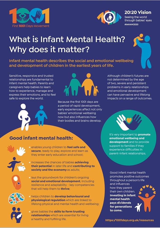 7th - 12th June is Infant Mental Health Awaress Week. 

For more information and support visit Parent-Infant foundation parentinfantfoundation.org.uk/about-us/visio…