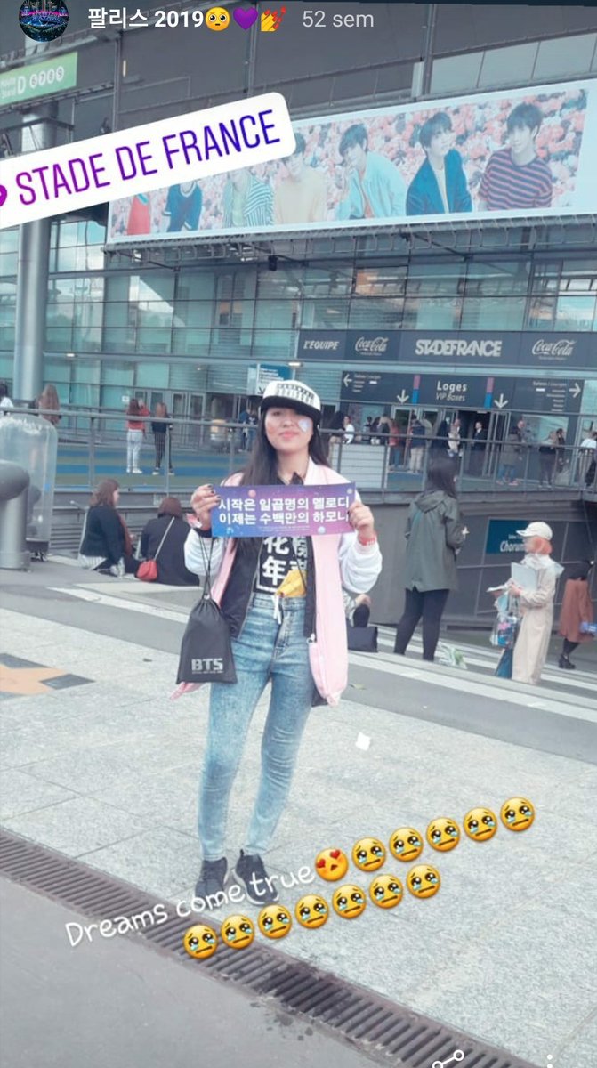 audreyarmy19's tweet photo. Bueno solo decir que un 07/08 de Junio del 19 cumplí una de mis grandes metas dejando a España y viviendo en carne propia París-THE MOST BEAUTIFUL CONCIERT de los bebés💞😭 #SPEAKYOURSELFTOUR nunca voy a superar ,la mejor experiencia con mis CHINGUS a por más🍷🤭💜🔥 @BTS_twt https://t.co/j57ZPIERFg
