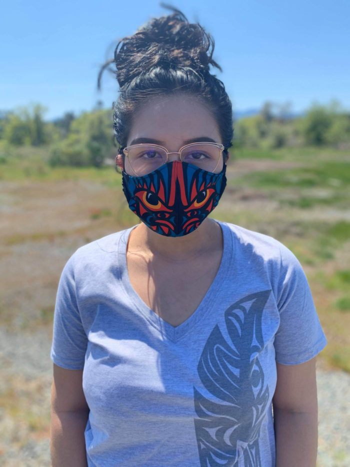 SalishSentinel's tweet photo. Snuneymuxw artists design COVID-19 masks https://t.co/Hg88LLpuPS https://t.co/uSw3Ai10xb