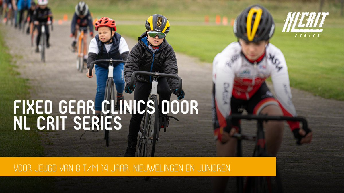 We organiseren fixed gear clinics speciaal voor jeugd. Tijdens deze clinics maak je kennis met fixed gear racing en leer je belangrijke vaardigheden die van pas komen in andere wielerdisciplines.

Iets voor jouw club of team? DM of mail@nlcritseries.com