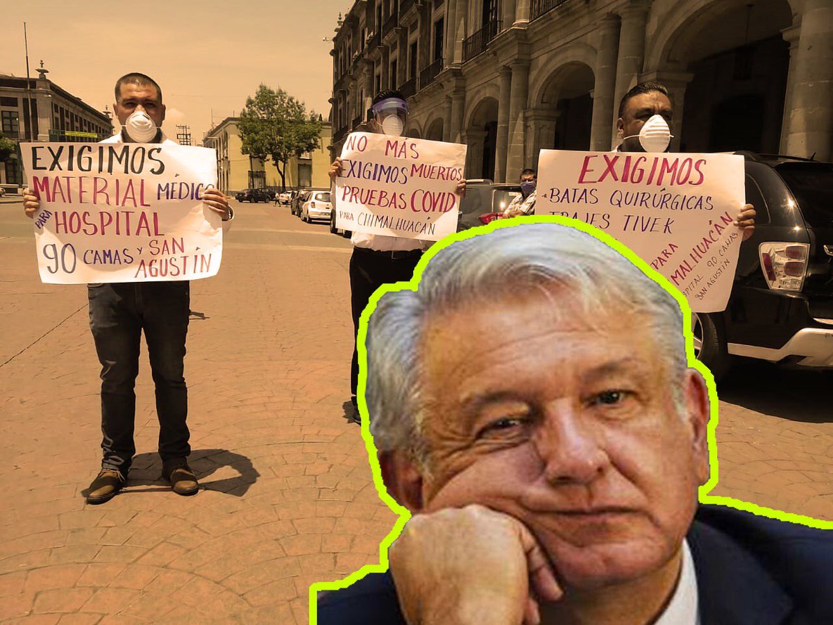 Santanamay3's tweet photo. #EmergenciaSanitariaEdomex y @lopezobrador_ y @alfredodelmazo no se ponen con seriedad a tomar cartas en el asunto, es urgente tener insumos y material médico indispensables en los hospitales #90camas y #MaternoInfantil de #Chimalhuacán para atacar #Covid_19. #AsíNoSeGobierna https://t.co/hC5qD1ItA5