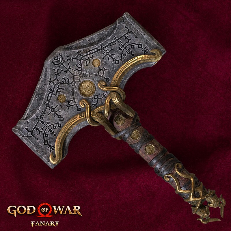 BadiRukhsar's tweet photo. Mjolnir- God of War (fan art) #Digital3d #gameart #props #texture #ZBrush #maya #Autodesk  #fanart #3D #substancepainter #Xgen #rendering  @Substance3D @ArtStationHQ @autodesk @AdskMaya @arnoldrenderer @marmosetco @pixologic @polycount https://t.co/5lygbayzb0