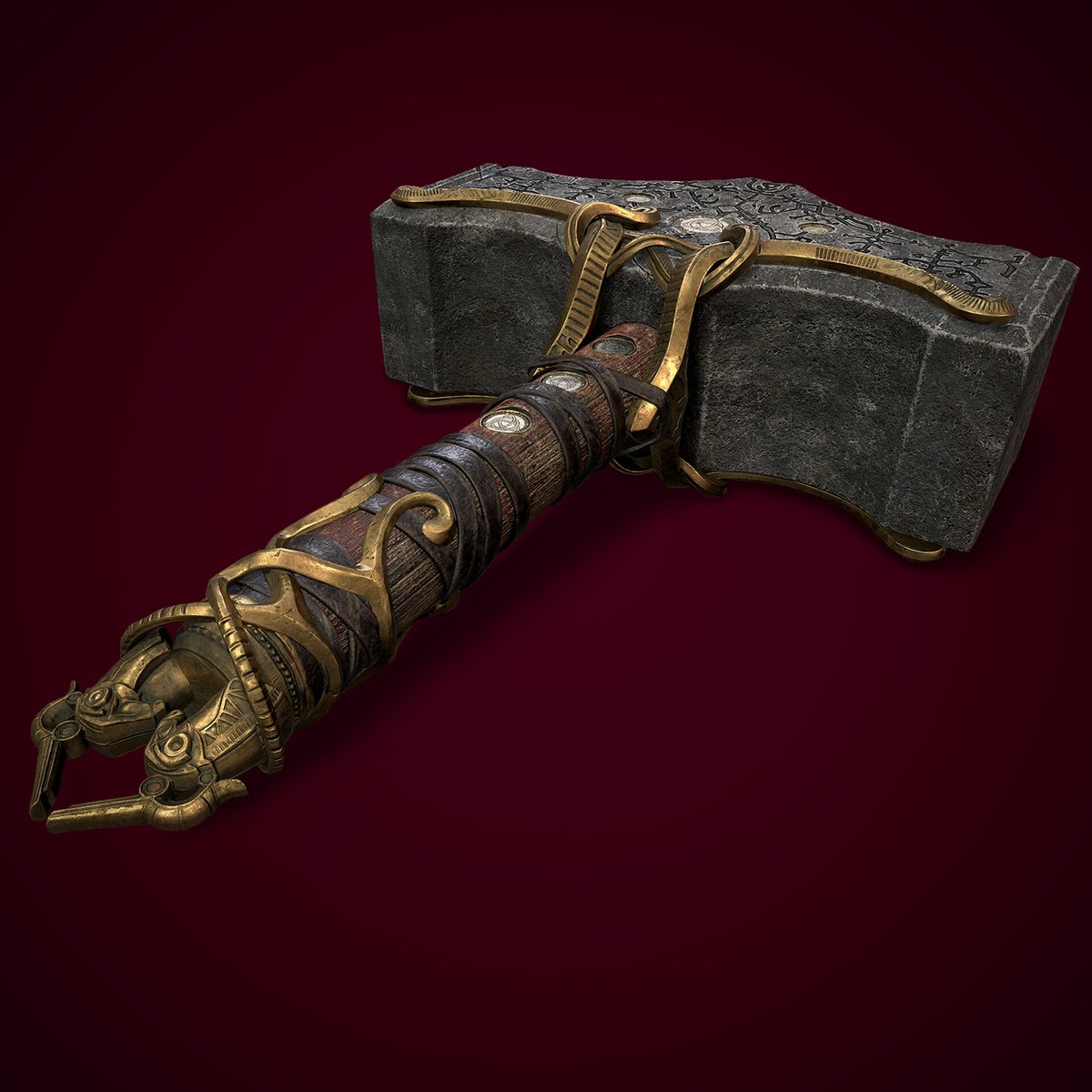 BadiRukhsar's tweet photo. Mjolnir- God of War (fan art) #Digital3d #gameart #props #texture #ZBrush #maya #Autodesk  #fanart #3D #substancepainter #Xgen #rendering  @Substance3D @ArtStationHQ @autodesk @AdskMaya @arnoldrenderer @marmosetco @pixologic @polycount https://t.co/5lygbayzb0