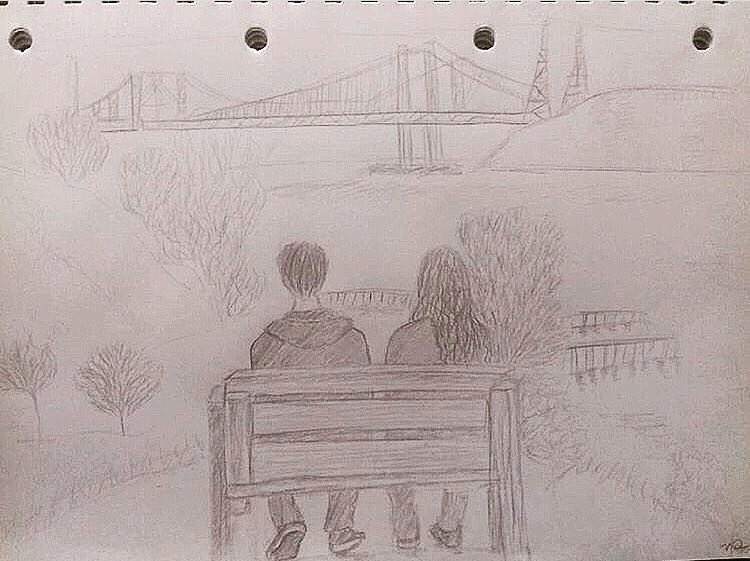 Nickleera's tweet photo. I finished the season 4 of “13 reasons why” and OMG!
.
.
I made this drawing after finishing the season 2!
.
.
#13reasonswhy4 #13reasonwhy #fanart #clayjensen #hannahbaker #13reasonwhy2 #sketch @13ReasonsWhy #drawing https://t.co/CIgK7LJ3A5