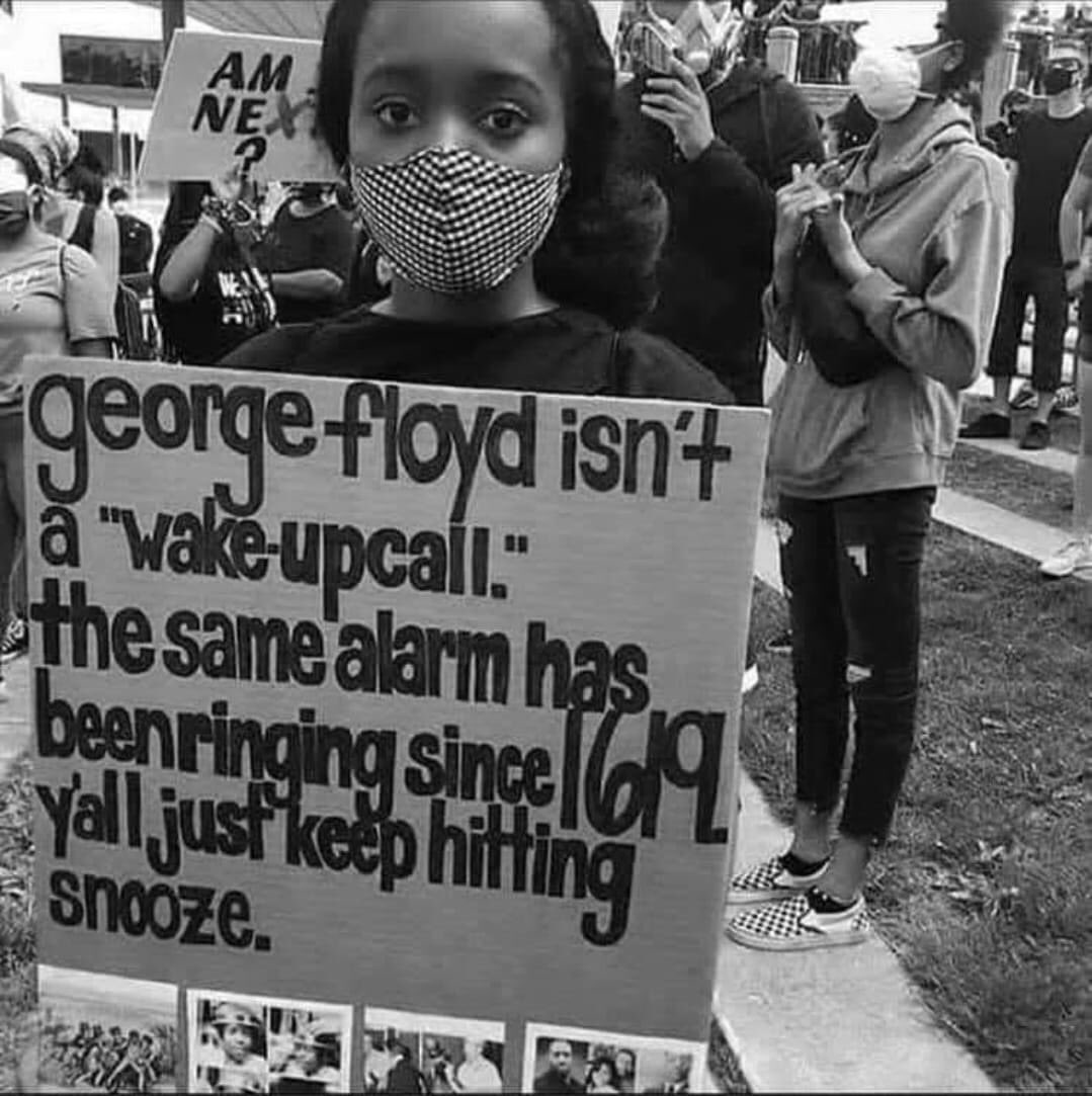 Listen to little sis...and then commit to take action.  #RJ4BlackLives