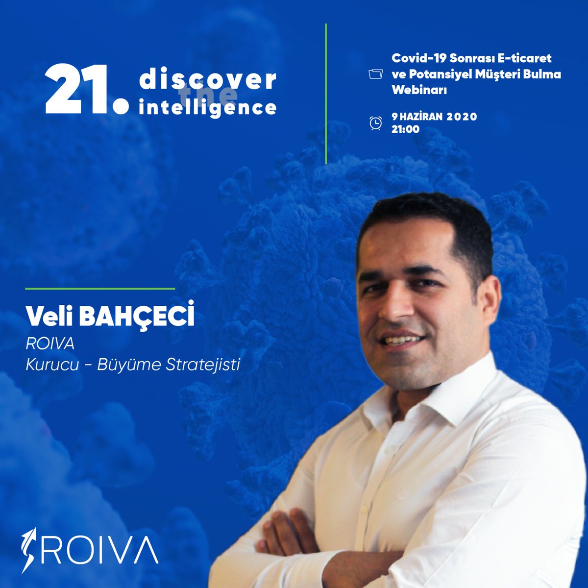 roivaco's tweet photo. Kurucumuz @velibahceci 'nin de konuşma yapacağı 21. Discover The Intelligence etkinliği #Webinar olarak 9 Haziran Salı 21:00'da @projesoft sosyal medya hesaplarından canlı yayınlanacak.

Etkinlik hakkında detaylı bilgi almak için: https://t.co/kdSzBuH0JG #Covid19 #leadgeneration https://t.co/NGw1HNqcfw