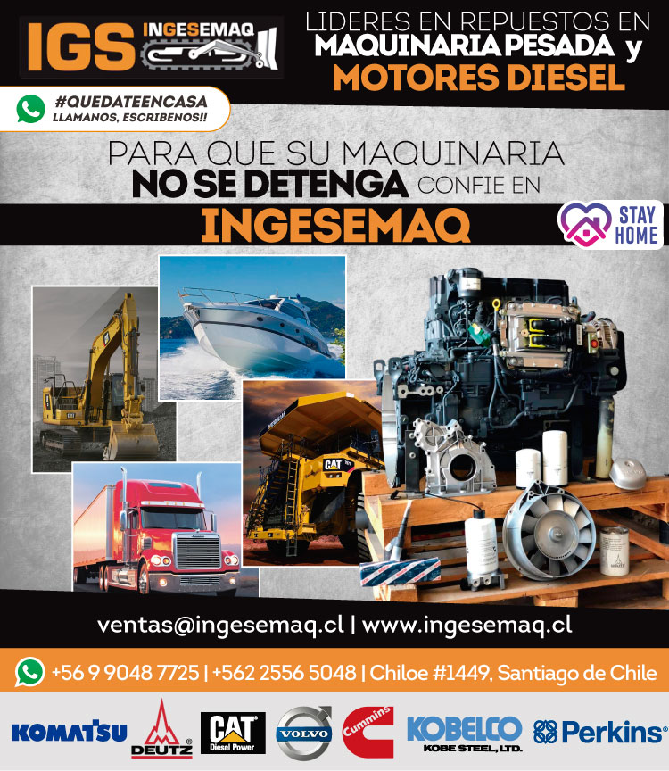 ingesemaq's tweet photo. INGESEMAQ : Contamos con un amplio stock para maquinara y motores diésel de las distintas aplicaciones!!

ventas@ingesemaq.cl |+562 25565048 | +56 9 9048 7725

#MAQUINARIAPESADA #CAMIONES #BARCOS #YATES #MINERIA #AREAMARINA #KOMATSU #DEUTZ #CATERPILLAR #CAT #VOLVO #CUMMINS https://t.co/vtQhrMtAQl