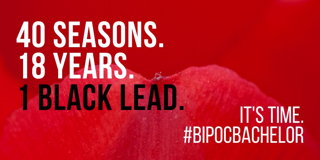 I can't believe we have to FORCEFULLY ask them for this...

#BIPOCBachelor <a href="/bachdiversity/">Bachelor Diversity Campaign</a>