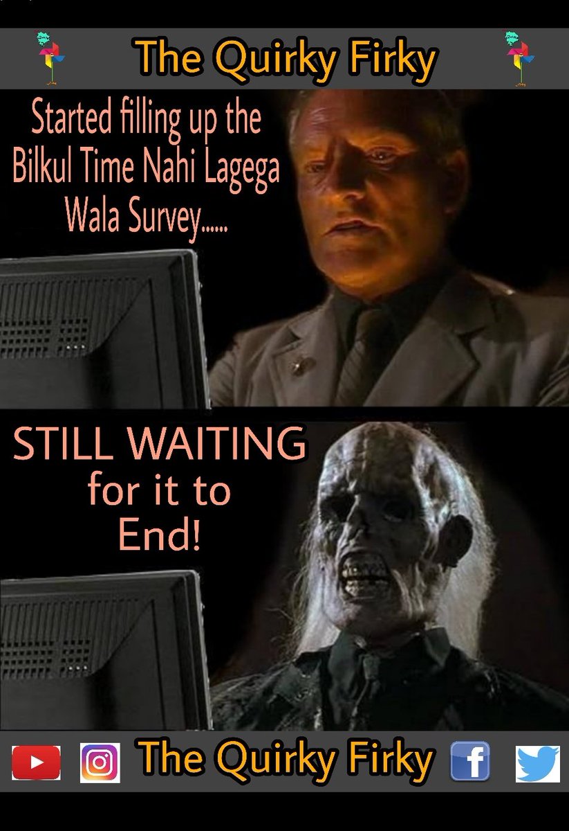 TheQuirkyFirky's tweet photo. The Never Ending 2-3 Minutes long Survey Forms! ๐ป๐โณ๐
#survey #surveys #googleform
#Internship #internships
#MBA #mbastudent #mbacurriculum #mbaeducation #mbalearning #mbaexperience #mbalife https://t.co/d80ES3Wtex