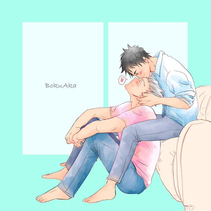 Bokuaka♡
ピンクは嫌いじゃないけどちょっと絵がボヤけ過ぎちゃったかな〜?

大好き #兎赤 ( ¨̮ )? 