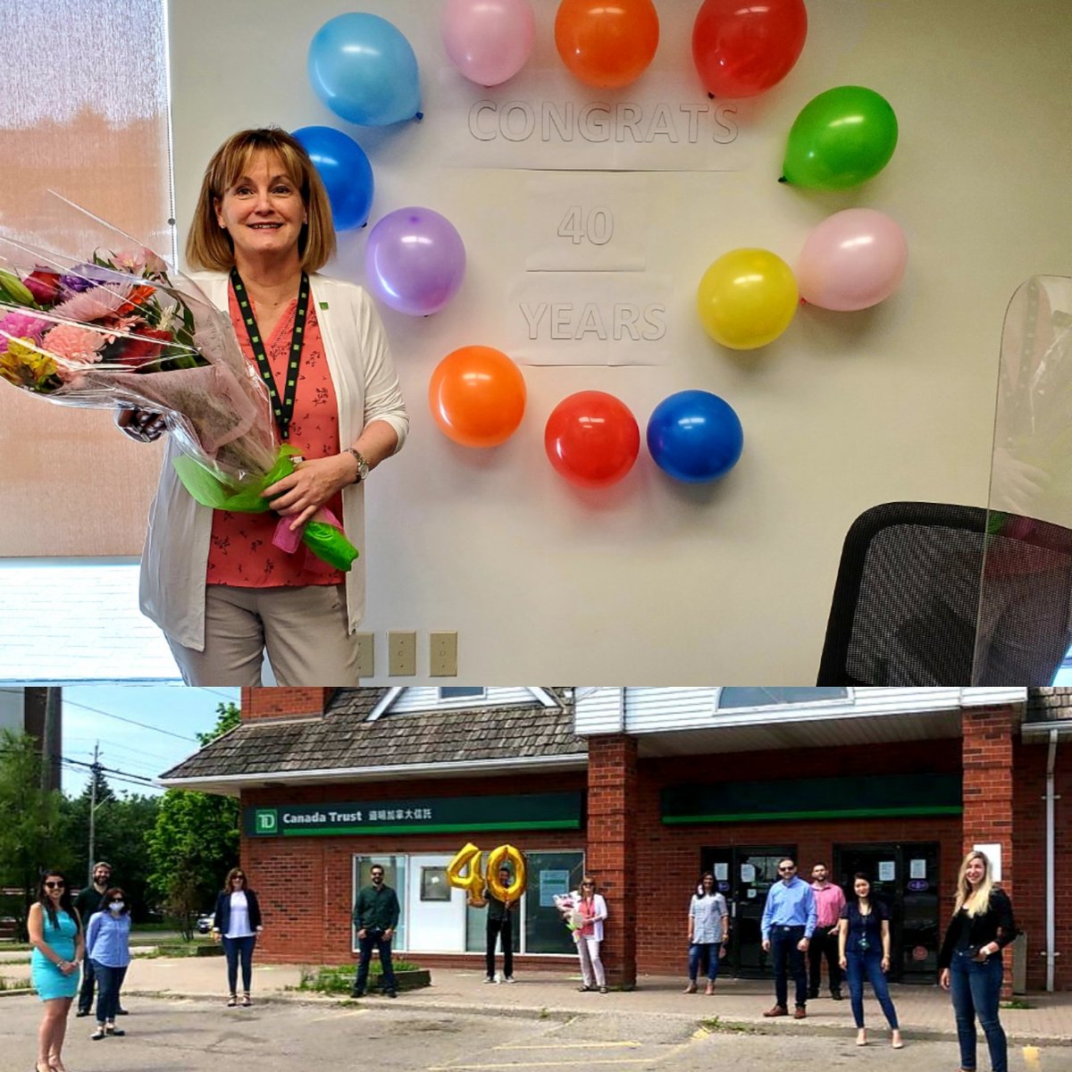 Happy 40th TD-Anniversary Michele! An incredible milestone, a real testament to your support of your colleagues, teams and customers. Thanks for your dedication to TD and the impact you have made on so many people over the years.  <a href="/scott_belton/">Scott Belton</a> <a href="/dvhfollowers/">dvhfollowers</a> <a href="/mnicholls61_td/">Michele Nicholls</a>