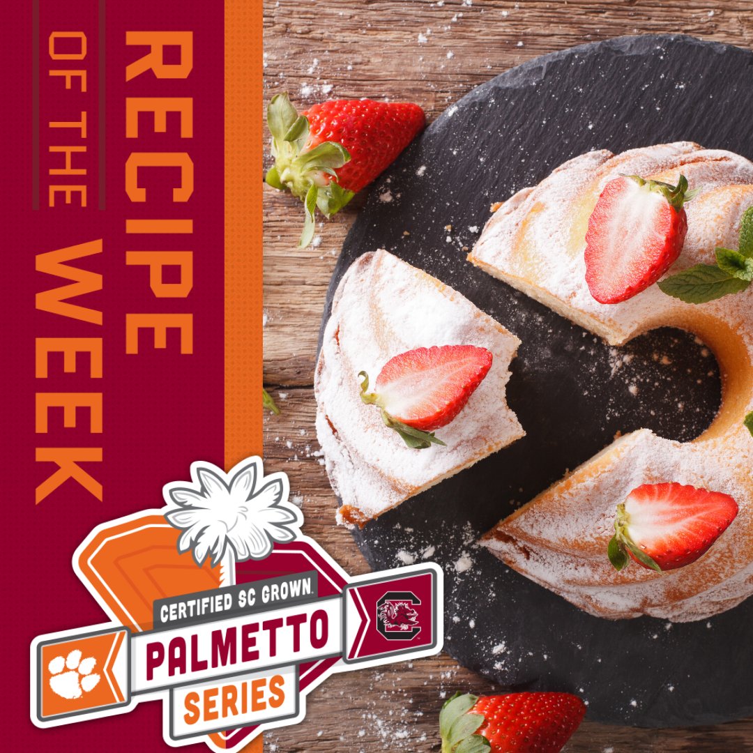 Strawberry season is sweet and we love using local strawberries whenever we can! Try the #CertifiedSC Recipe of the Week for strawberry Bundt Cake, the perfect treat for any occasion. bit.ly/2U3N3rK