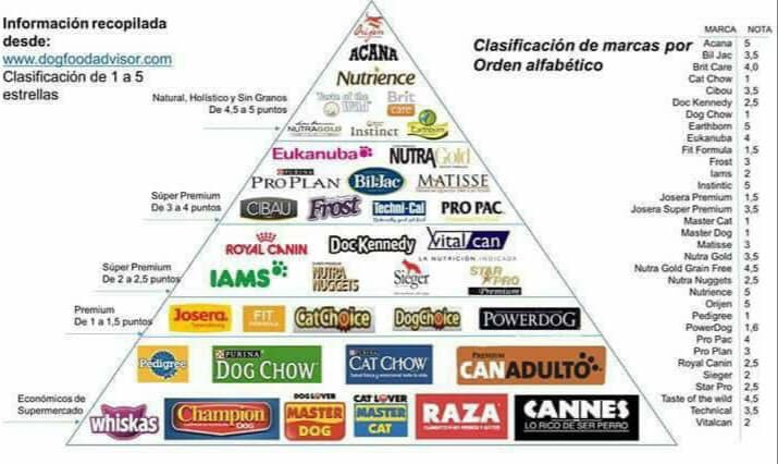 Deshabilitar tribu Bermad Eduardo Garcia 🍸 on Twitter: "Por la reciente polémica de Cannes, Te  presento la pirámide de calidad de croquetas, esta información fue obtenida  de Dog Food Advisor, actualizada a Abril 2019. #TenenciaResponsable