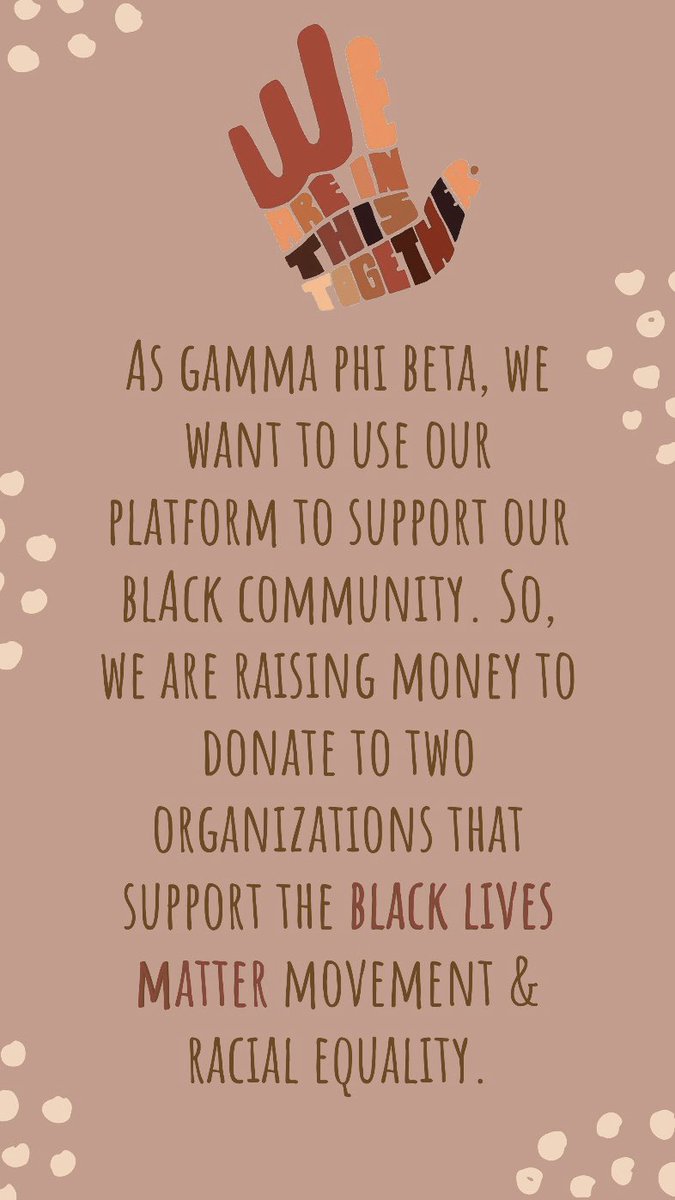 tamuccgphi's tweet photo. Help us take action in supporting our black community and bringing awareness! Let’s raise money for racial equality. #blacklivesmatter https://t.co/fkOPN91oKN
