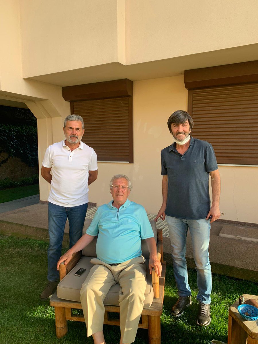 Aykut Kocaman ve Rıdvan Dilmen, Aziz Yıldırım'ı ziyaret etti. 📸