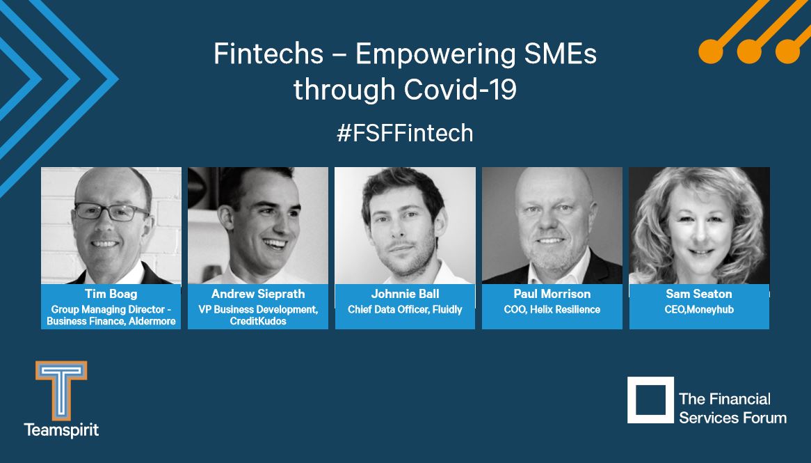Join us at our next <a href="/theFSForum/">The FS Forum</a> event on the 17th of June. “Empowering SMEs through Covid-19” will feature speakers from <a href="/AldermoreBank/">Aldermore Bank</a>, <a href="/CreditKudos/">rohan agarwal</a>, <a href="/fluidly/">Fluidly</a> @HelixResilient and <a href="/MoneyHub/">Mr Money</a>. Sign up to our webinar via the link: brighttalk.com/webcast/5722/4…