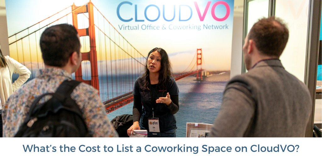 CloudVO's tweet photo. What's the cost to list a #coworkingspace on CloudVO? In one word, it is Free. Click to learn more about how becoming a CloudVO partner works. 
#cloudvo #flexibleofficespace 
https://t.co/0fK8CCFRTt https://t.co/ntIoNeYkYE