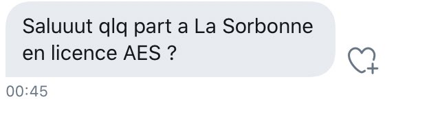 paristerminales's tweet photo. Sorbonne license AES ⚠️ #parcoursup2020 #parcoursup https://t.co/6di0tStyQa