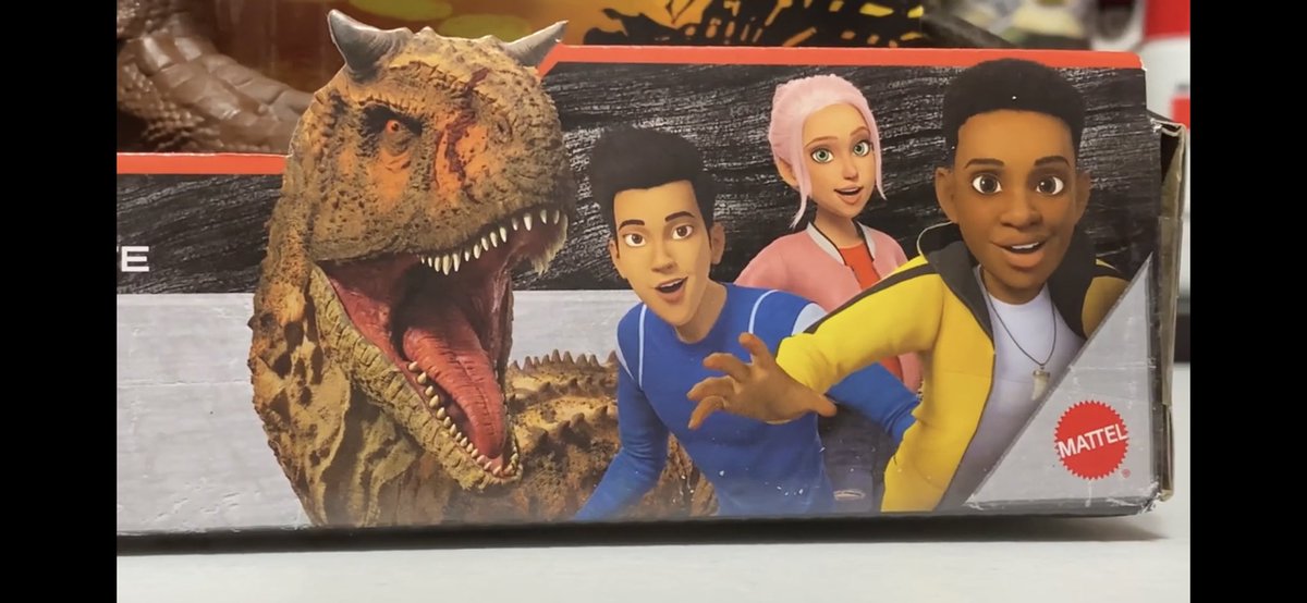 A recent review from the always great and informative  @collectjurassic shows BUMPY and his human friends.Very nice to see that the dinosaurs are realistic in this program.Also a Bumpy sticker. Gosh he’s cute.