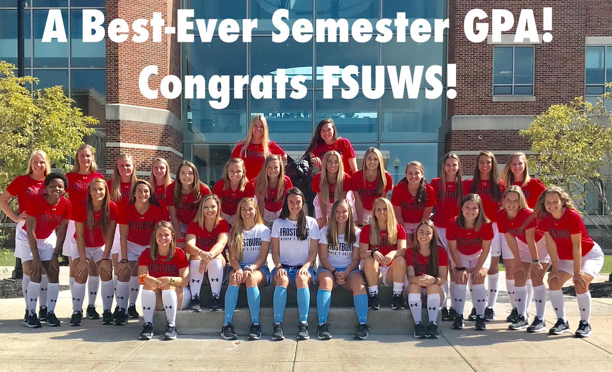 FrostburgWS's tweet photo. Our team just earned a 3.77 Spring Semester GPA!  Our best team GPA ever.  14 players posted a 4.0 with 28 players earning 110 “A” grades.  An incredible achievement given the circumstances!  Congratulations!  #StudentAthletes #HighAchievers https://t.co/YnLHC3VlGx