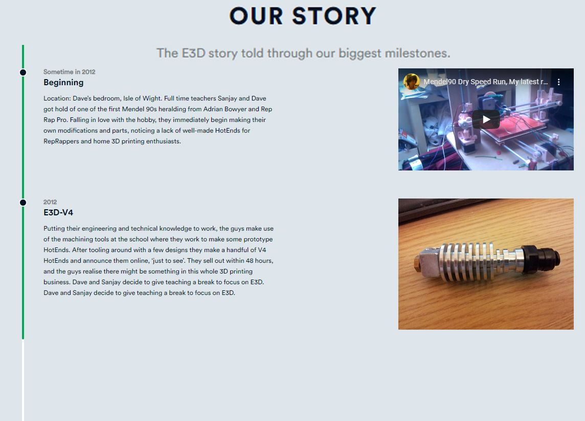 Interested in how #E3D got to where it is today?

Read our tale, from humble beginnings (in a Chicken Shed), right through to the launch of the #ToolChanger here: beta.e3d-online.com/pages/about

Have we missed any key moments? 🤔 Leave them in the comments below. 😎