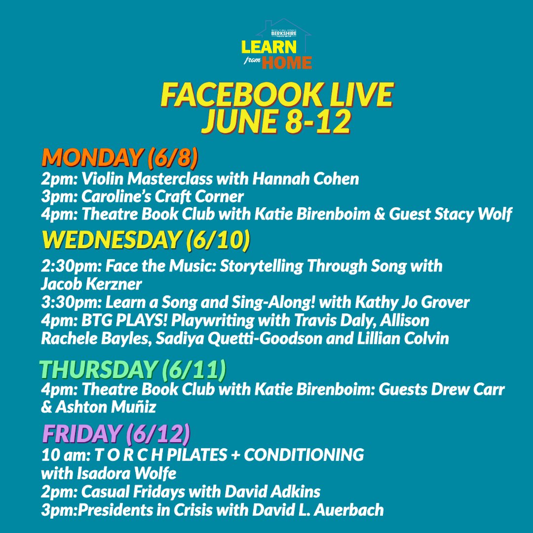 BrkshireThtrGrp's tweet photo. This week, all donations from our Facebook Live Learn From Home programs will benefit the NAACP Legal Fund, America’s premier legal organization fighting for racial justice. Join us to support @NAACP_LDF !
#BLM #BTG2020 #supportNAACP https://t.co/3I5HkC5bLJ