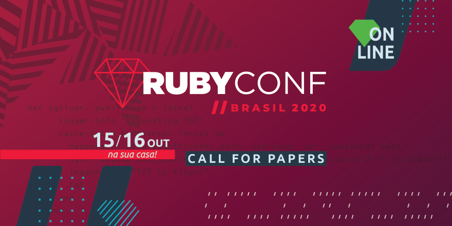 locaweb's tweet photo. // #FoiComprovado: a #RubyConfLocaweb já tem data e está aguardando sua palestra! 🔶💻
Esse ano o evento #Ruby mais querido ocorre online nos dias 15 e 16 de outubro! Anota na agenda e já se inscreva como palestrante: https://t.co/hw8J0jJblq
#RubyLang #RubyOnRails #DEV #SouDEV https://t.co/4xDNYQ1NoW
