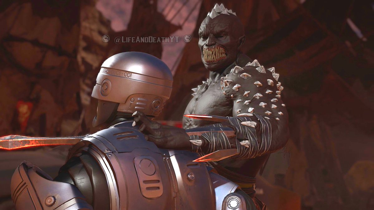 LifeAndDeathYT's tweet photo. I thought this was a cool skin for Baraka, happened when I was modding to have Baraka perform Robocop's Victory Poses. @thethiny #MK11 #MortalKombat11 #MK11PCMod https://t.co/2Vej4Mh9fv