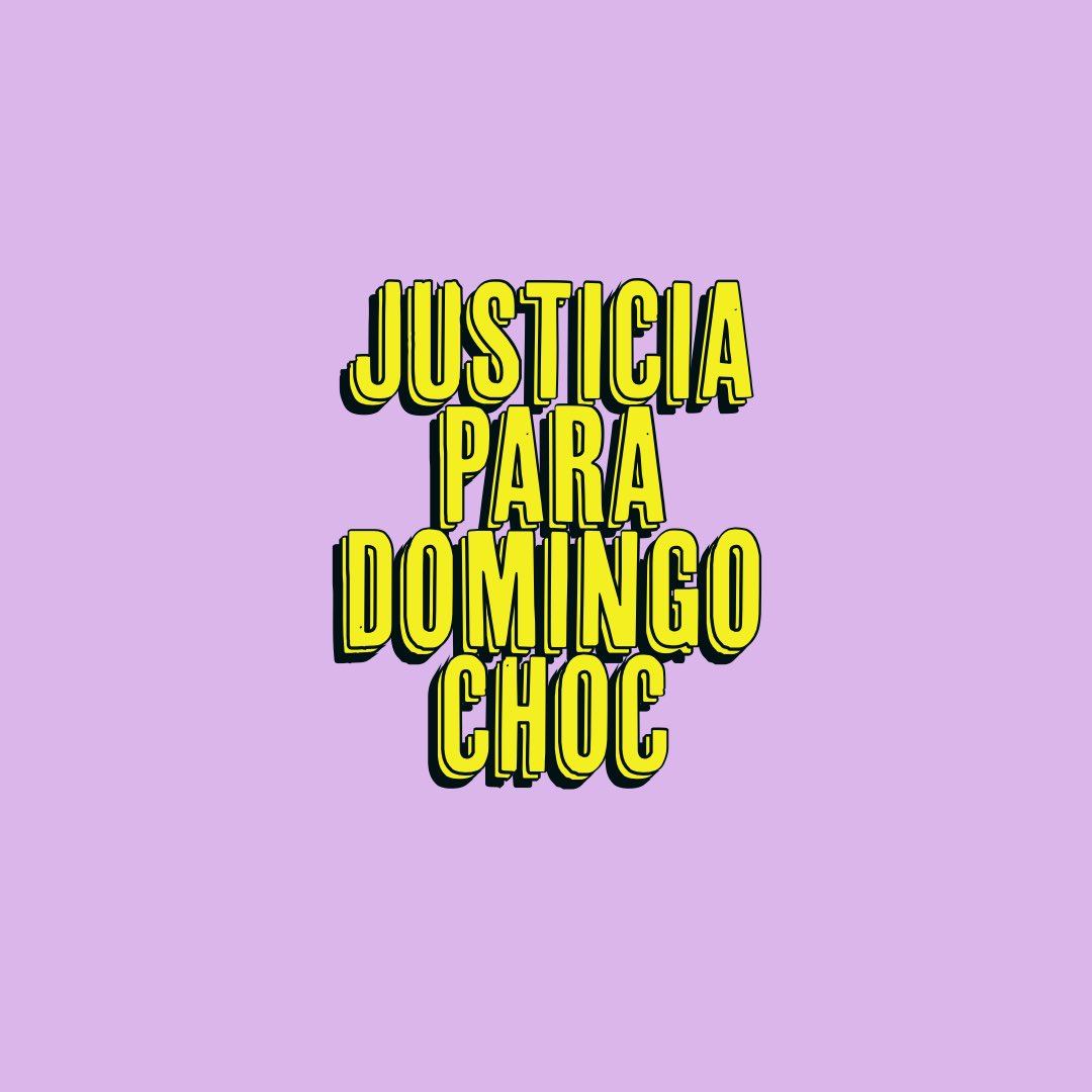carbonvivo's tweet photo. También hay que inundar las redes de indignación cuando se cometen injusticias en nuestro propio país. #JusticiaParaDomingoChoc https://t.co/e3oCd55sfi