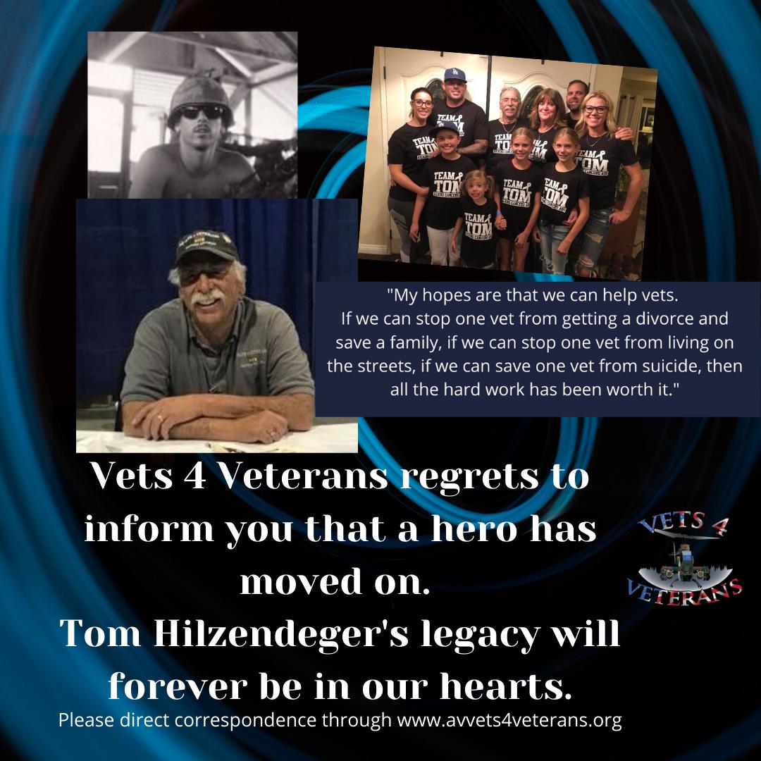 AVVets4Veterans's tweet photo. Rest in Peace Tom Hilzendeger, Founder Vets 4 Veterans,  Friend to all... https://t.co/JFVMG0cAEw