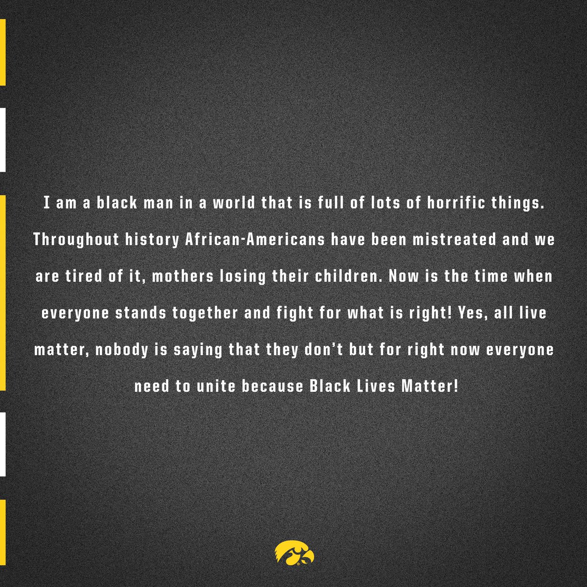 Everyone needs to speak!