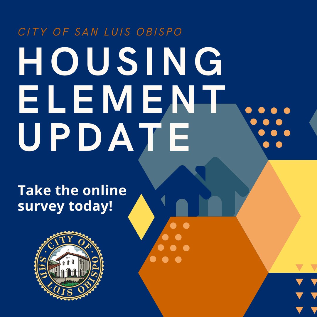 We want to hear from you! Please check out this online survey (opentownhall.com/portals/189/Is…) and provide feedback regarding the proposed revisions to the Goals, Policies, and Programs of the Housing Element. The survey runs today through June 26, 2020.