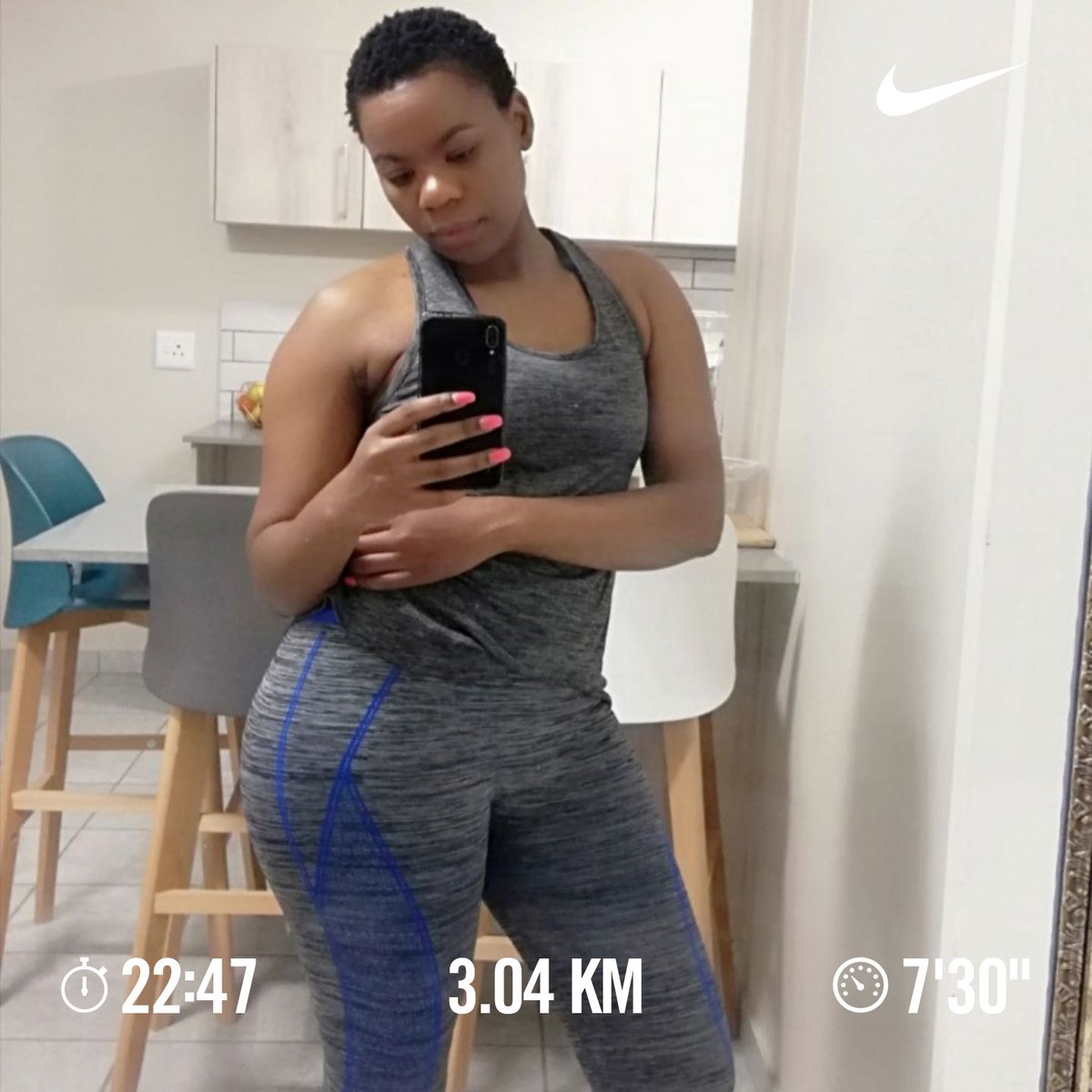 petunia_semenya's tweet photo. Recovery run after 18 days of a knee injury.
Getting back to work + Exams + Trying to be a Mgigimi all ka mariga. π±π¨βοΈ
#RunningWithTumiSole #runningmotivation #GettingMyBodyBack https://t.co/GN8Vujqcsj