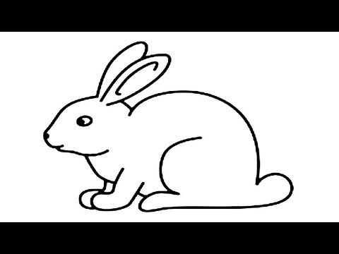 Premium Vector | Cartoon cute easter bunny sitting kid drawing spring  holiday vector illustration animal character