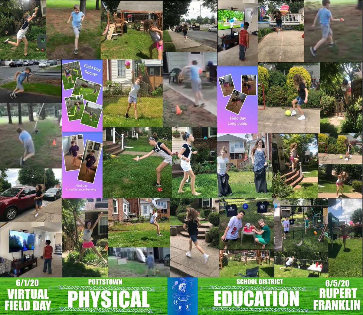 Students from <a href="/Rupertelem/">Rupert Elementary</a> and <a href="/FranklinFamily9/">Franklin Elementary</a> participating in #pottstown #physicaleducation Virtual #FieldDay 2020! #physed <a href="/pottstownschool/">Pottstown Schools</a> <a href="/JohnJarmato/">John Armato</a> <a href="/PSDRODRIGUEZ/">Stephen Rodriguez</a>