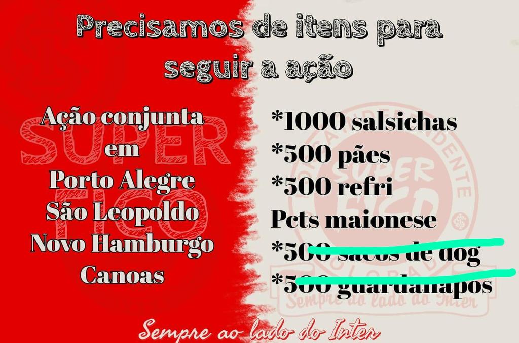 IsadoraPoock's tweet image. Aquele RT do bem!
(Minha tia é uma das líderes da ação e, inclusive, estamos precisando de doações e de pessoas pra ajudar no dia)
Qualquer dúvida me chamem na DM que eu explico melhor.
#SuperFico #ÉoInter #AçãoSolidária