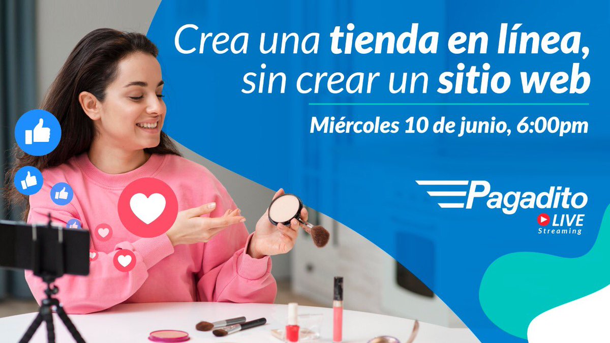 Pagadito's tweet photo. Participa en el próximo #webinar “Crea una tienda en línea, sin crear un sitio web”.

Entra aquí: https://t.co/KTLKtKaOy6 

#PagaditoLive #WorkRemote #QuedateEnCasa https://t.co/9WxBBDC544