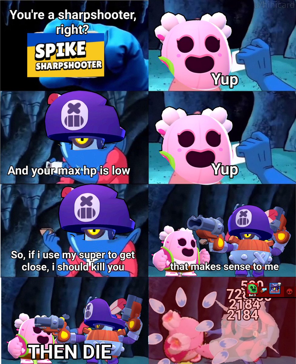 Code Ashbs On Twitter Don T Get Too Close To Spike Guys Meme Source Https T Co Wp1fpnpavg Brawlstars - brawl stars spike memes