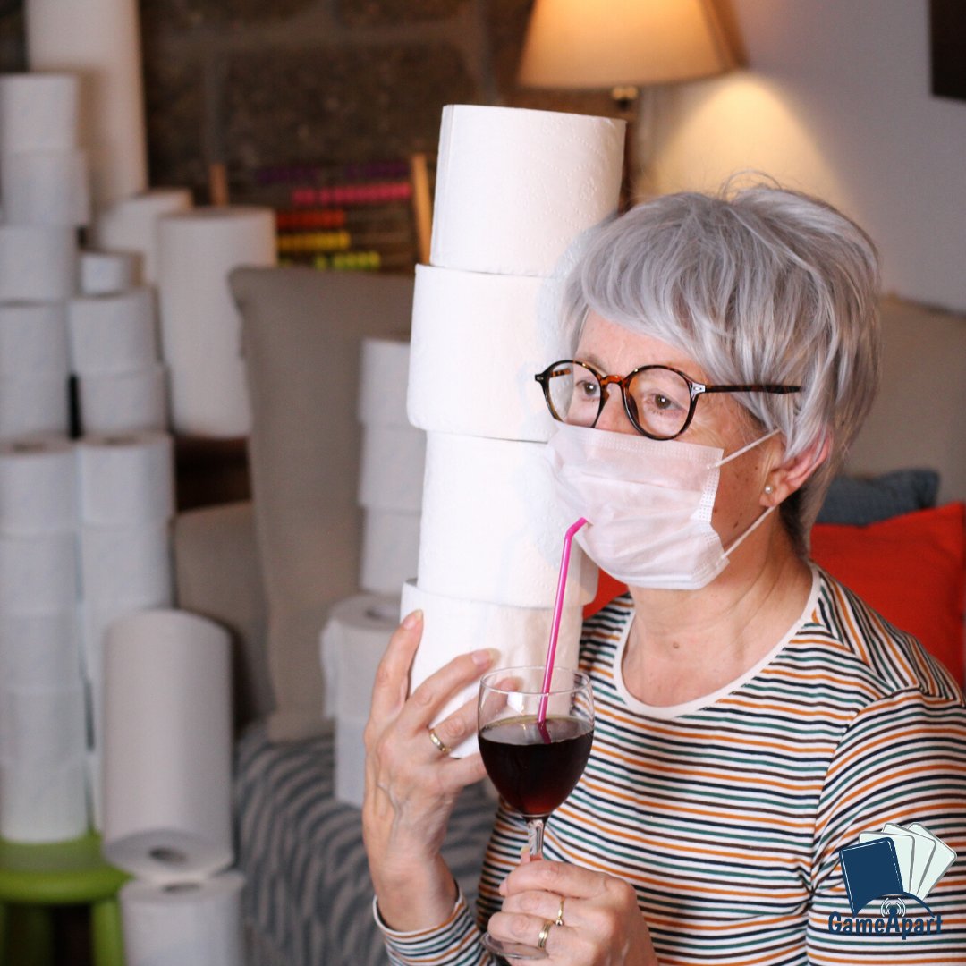 You’ve got wine. You’re fully stocked on toilet paper. But still — something’s missing. 🍷⠀
It’s Game Night! Don't worry, GameApart is coming soon to help you play  games with your friends while social distancing. And hey — this way, you won't  have to share your wine. 🤗 ⠀