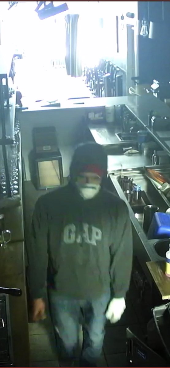 TheHunterChef's tweet photo. Break in @AntlerKitchen anyone recognize this fool? 12pm today https://t.co/g0sZOT5YQx