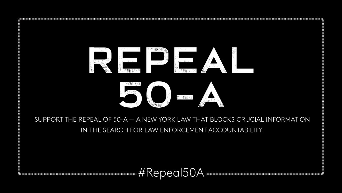 artstagram__'s tweet photo. .@NYGovCuomo @AndreaSCousins @CarlHeastie New York needs your help! I am asking that you repeal 50-A. We must hold accountable those who violate the oath to protect and serve, and find justice for those who are victim to their violence. #Repeal50A https://t.co/Pd55Ikqi51