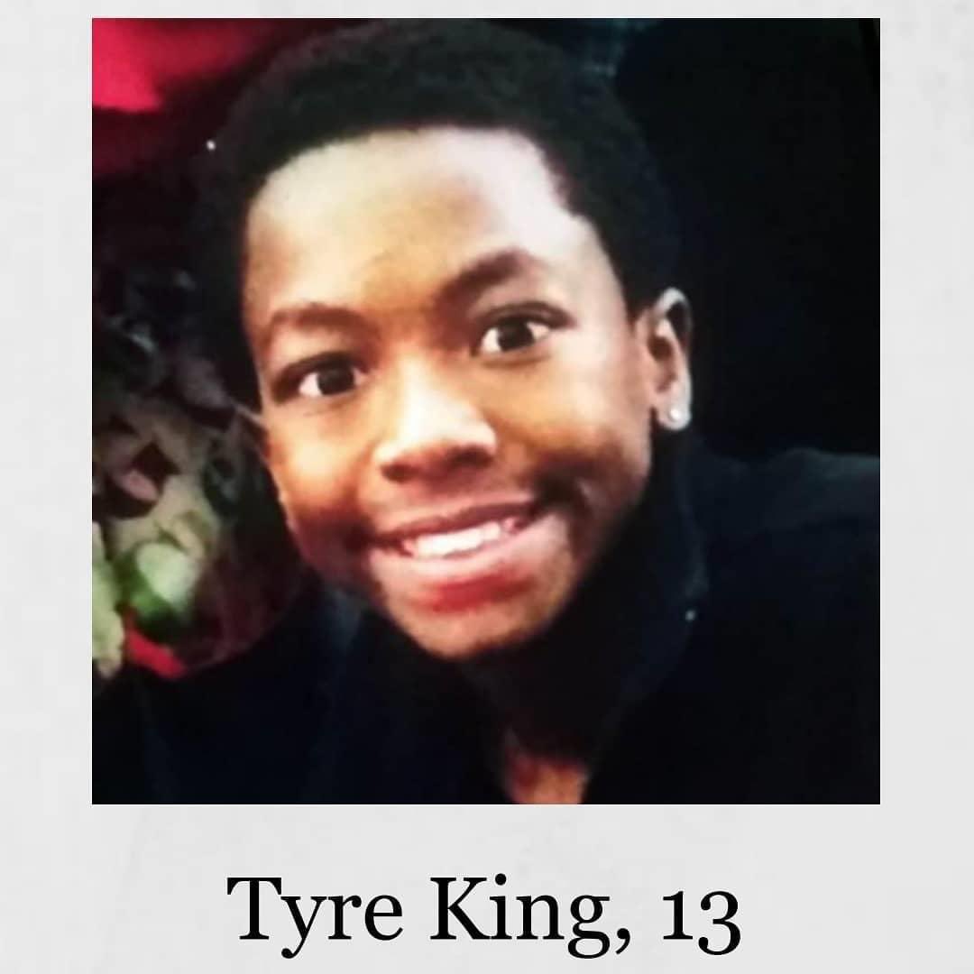 Tyre King was shot multiple times and killed by a police officer when they believed he matched the description for a robber in the neighborhood. He was 5ft tall and weighed less than 100 pounds. The robber being investigated had stolen $10.