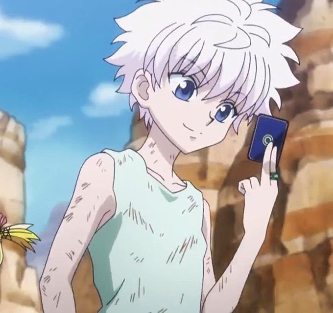 thread of killua pictures but as you keep scrolling his smile gets bigger