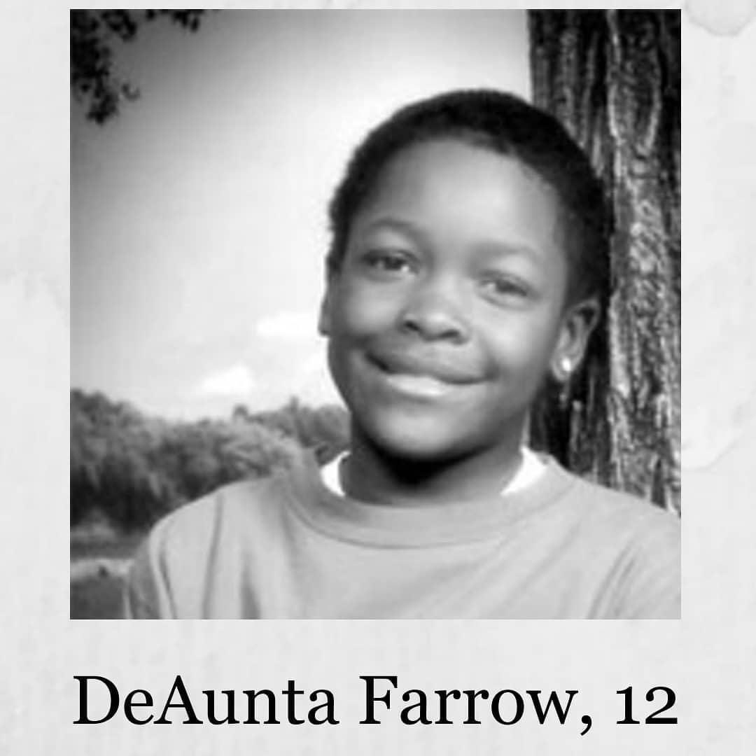 DeAunta Farrow was shot and killed by a police officer while walking in the park. The officer claimed Farrow had a toy gun, while witnesses claimed he was holding a bag of chips.