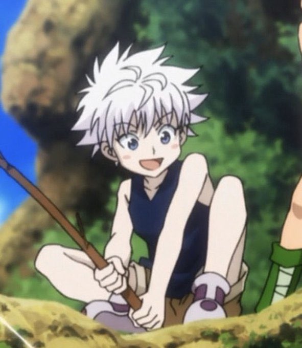 thread of killua pictures but as you keep scrolling his smile gets bigger