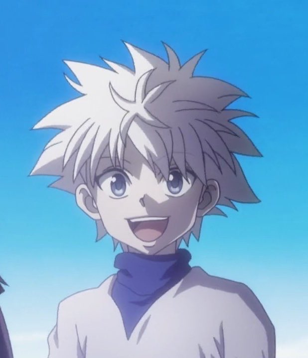 thread of killua pictures but as you keep scrolling his smile gets bigger