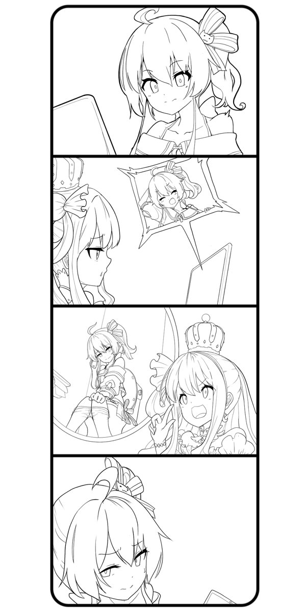 久々に4コマ描いてる 