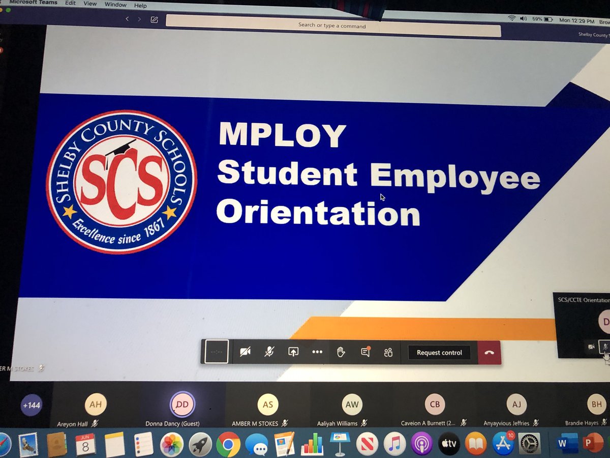 MSCS_CCTE's tweet image. Hats off to ⁦@SCSK12Unified⁩ #CCTE and ⁦@OYSMemphis⁩ #MPLOY teams conducting online orientation for #MPLOY students