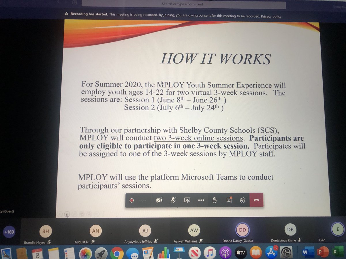 MSCS_CCTE's tweet image. Hats off to ⁦@SCSK12Unified⁩ #CCTE and ⁦@OYSMemphis⁩ #MPLOY teams conducting online orientation for #MPLOY students