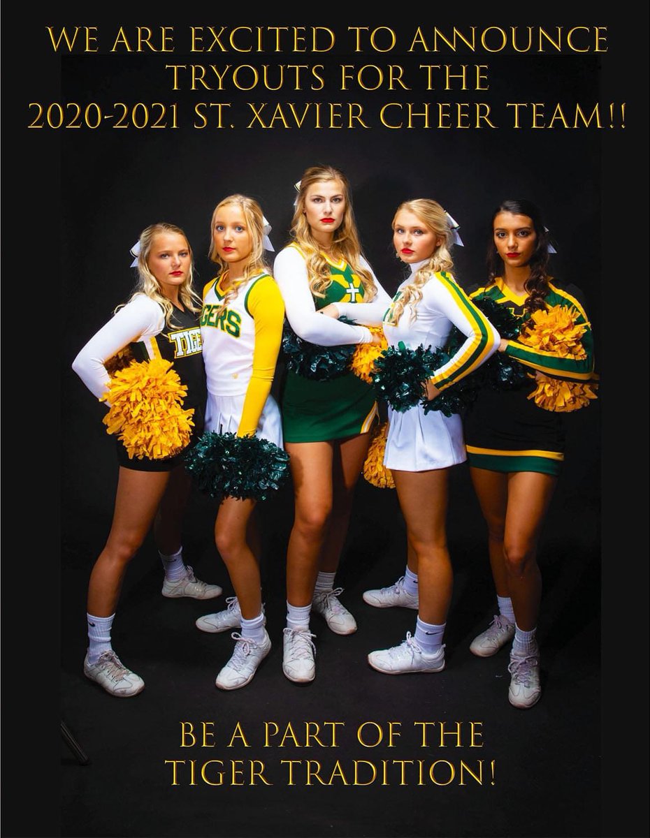 StXTigerCheer's tweet image. I am so excited to announce St. X Cheer Tryouts for the 20-21 Season!!! For the safety of all athletes and their families, all tryouts will be virtual.  For tryout information, video submissions and deadlines, please go to saintx.com/athletics/reso…
#WeAreStX #StXCheer